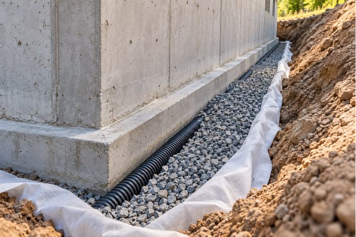 French Drain Installation